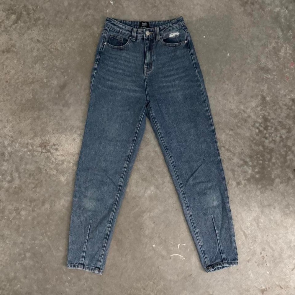 simple‎ society mom jeans tapered